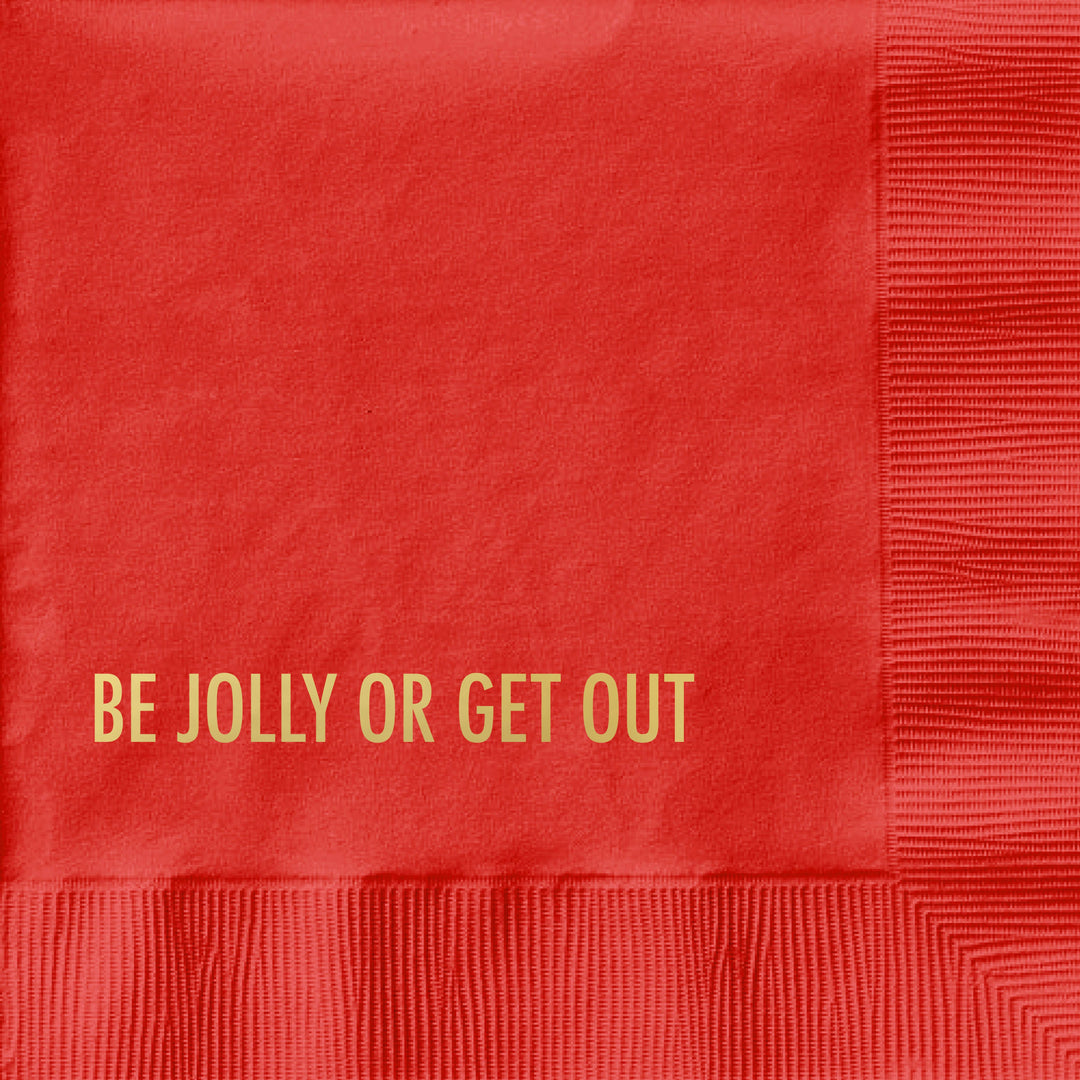 Be Jolly - Christmas Cocktail Napkin