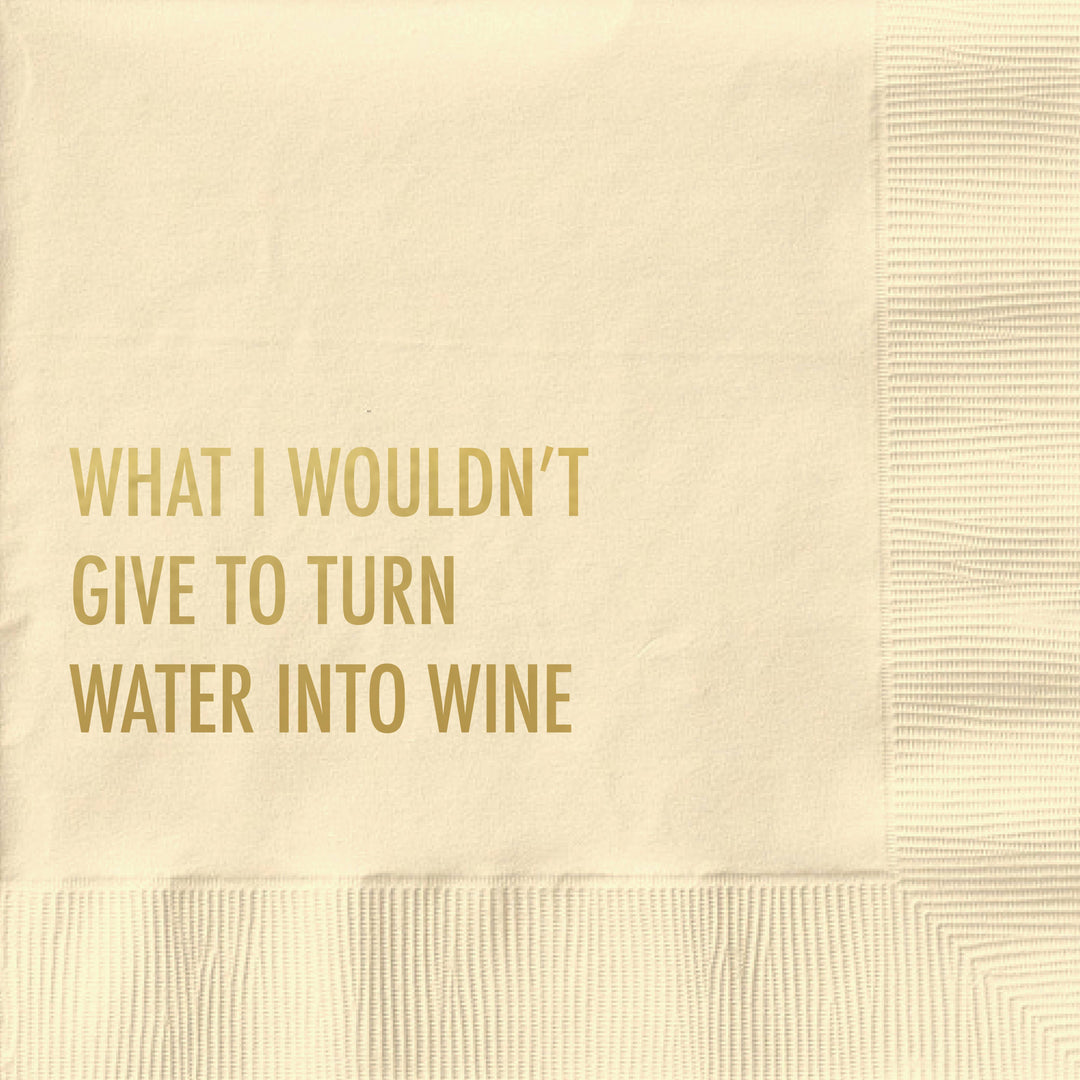 Water Into Wine Cocktail Napkin