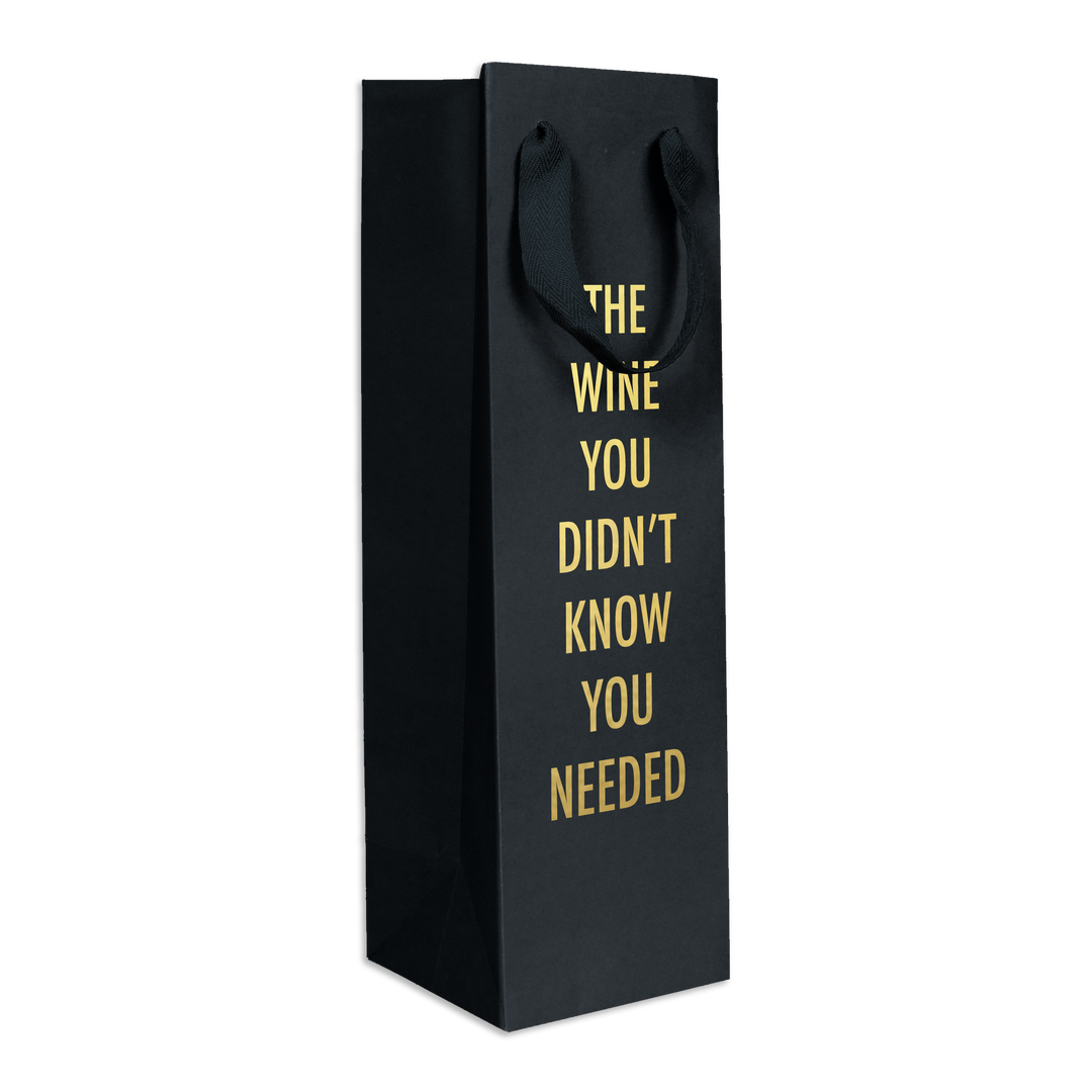 Didn't Know - Wine Bag (Black)
