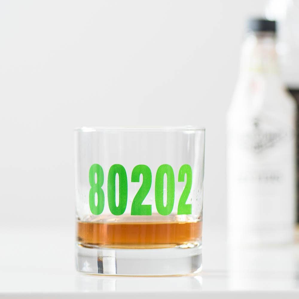 83815 rocks glasses — Coeur d'Alene zip code glassware from Base Camp Wine & Co.