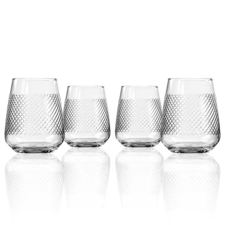 Bourbon Street 15.75oz Stemless Wine Glass: Set of 2