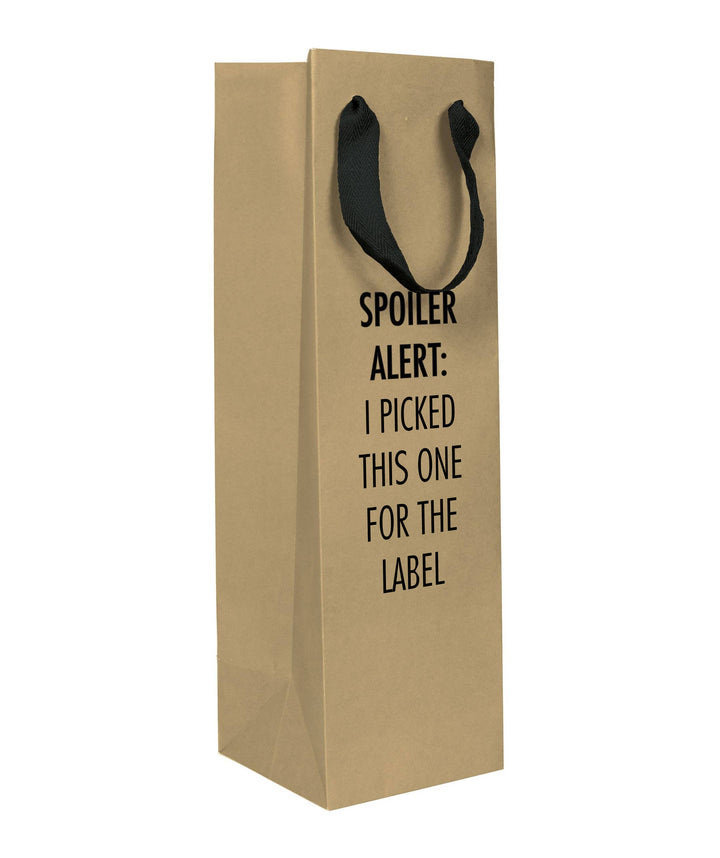 Spoiler Alert - Funny Wine Gift Bag