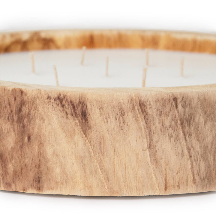 Paulownia Circular Wood Candle 13.5"