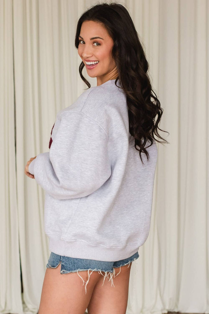 Gray Wine Sweatshirt