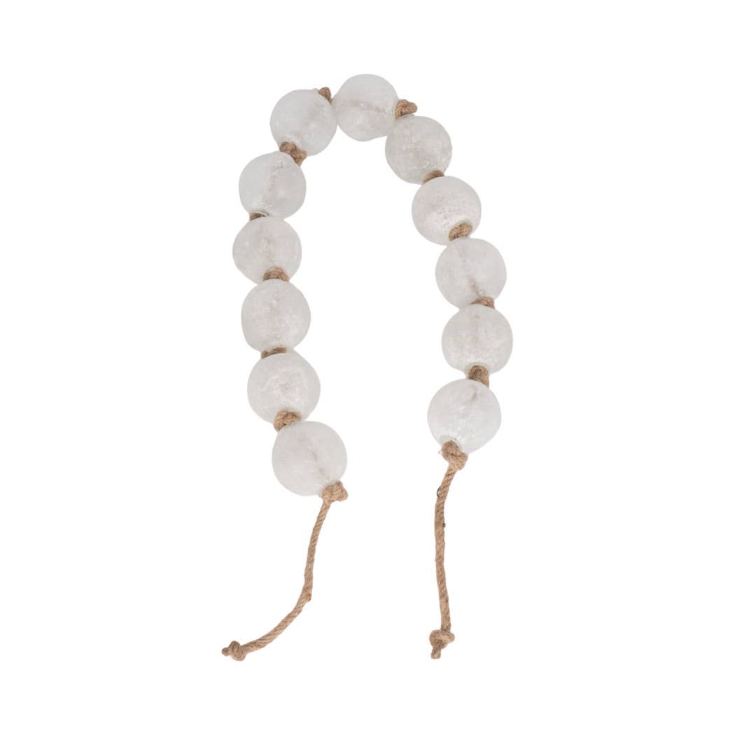 Clear 44 in. Length 2.5 in. Beaded Glass Garland
