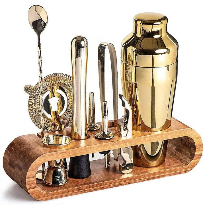 10-piece Cocktail Bar Set: Gunmetal Black