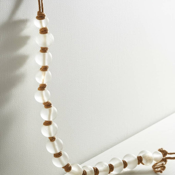 Clear 44 in. Length 2.5 in. Beaded Glass Garland