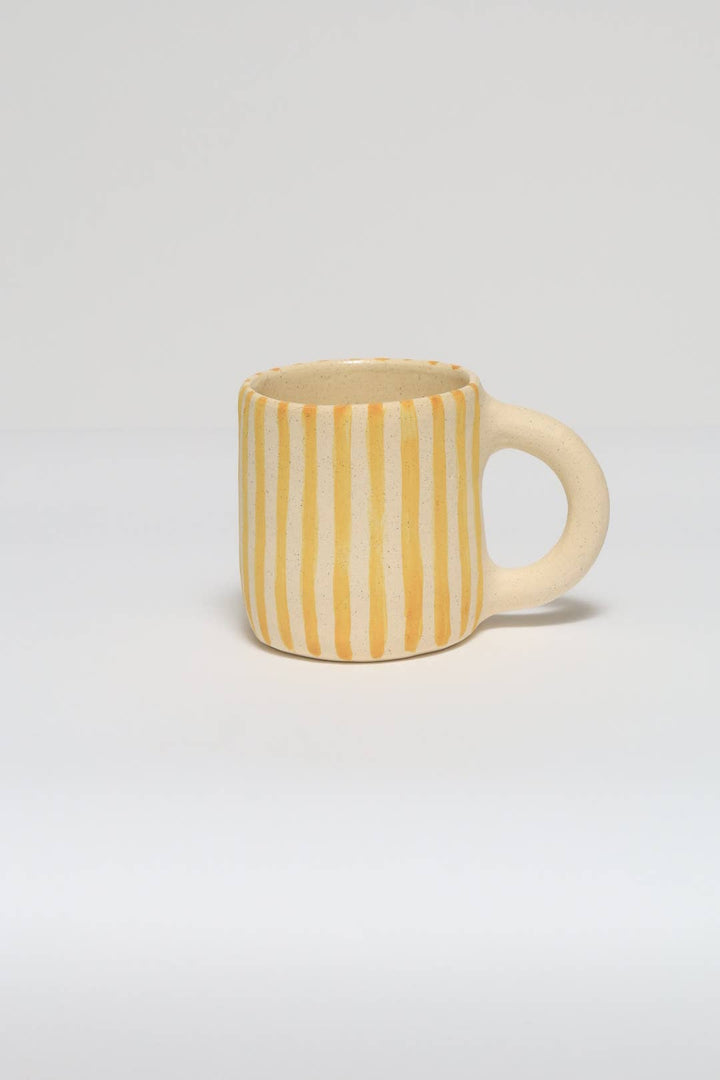Striped vase : White rainbow / Large