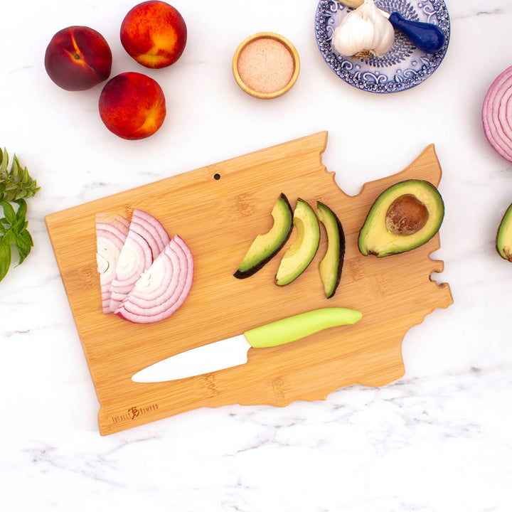 Destination Washington Cutting Board with Engraved Artwork