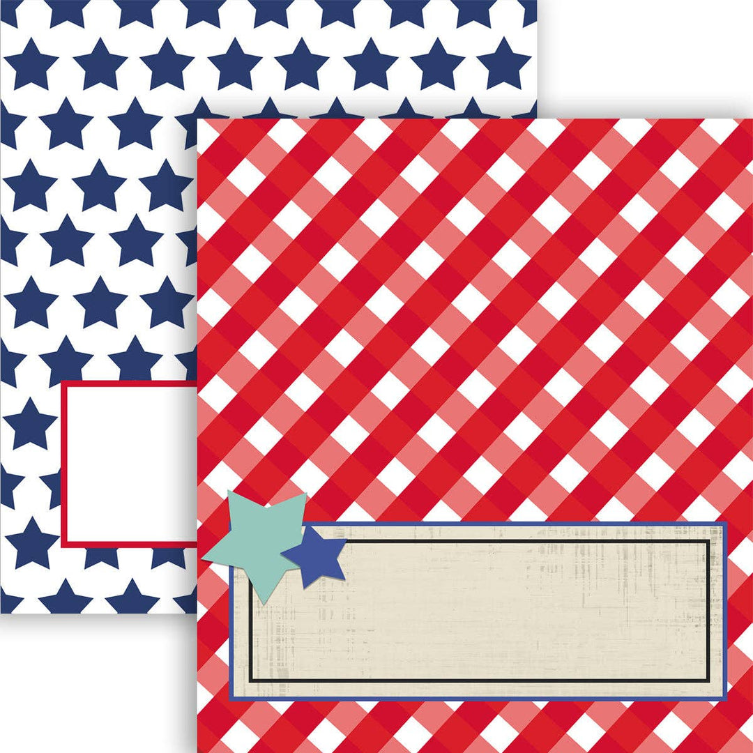 Patriotic Double Sided Place cards