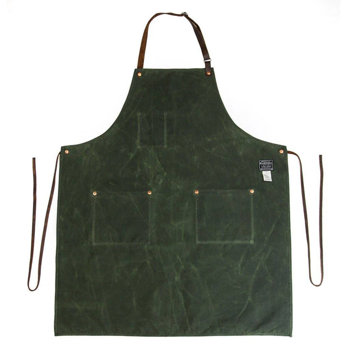 Waxed Canvas Industry Apron: Charcoal
