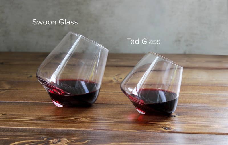 Pair of 5oz Whiskey Glasses with Barn Wood