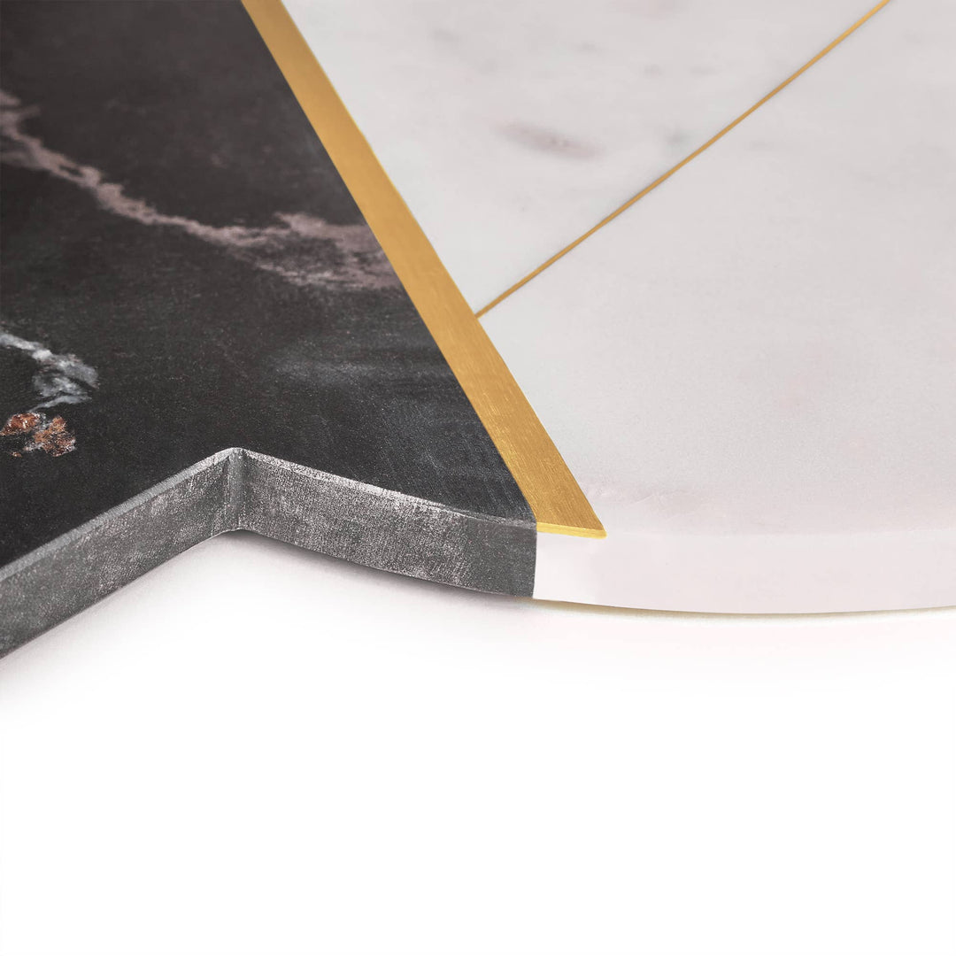 Sardinia Marble & Gold Cheese Board - 16" L x 12" W