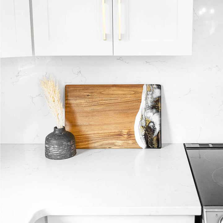 Resin Cheese Board / Charcuterie Board - Breadboard 12"x18": Jade