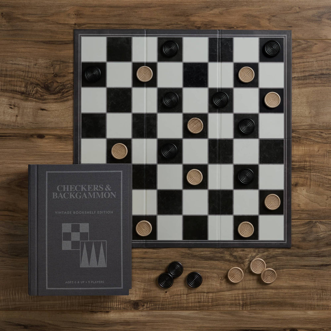 4-Pack Vintage Bookshelf Assortment of Classic Board Games