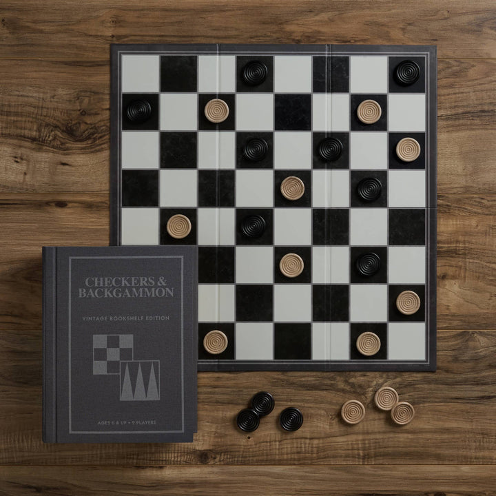 4-Pack Vintage Bookshelf Assortment of Classic Board Games