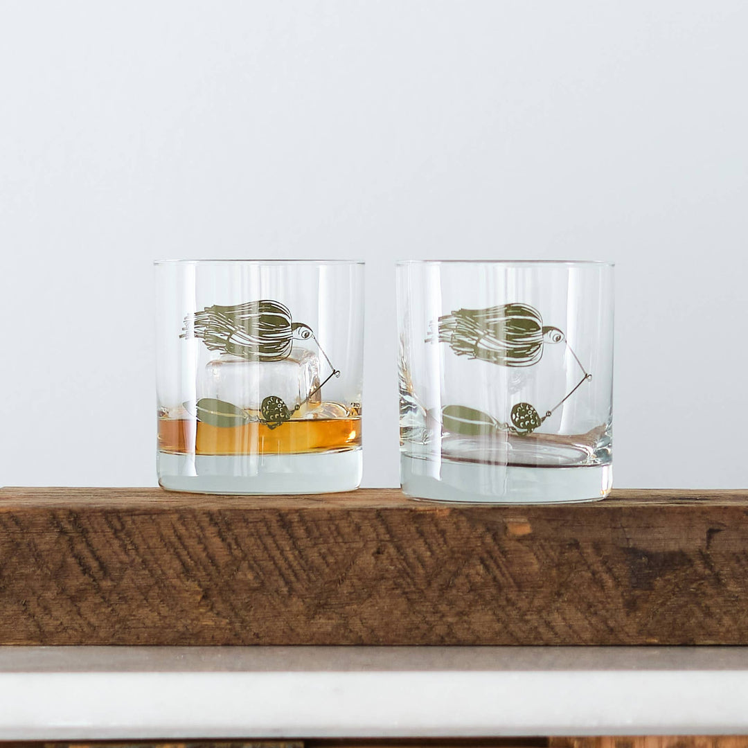 Fishing Lure Rocks Glasses: Assorted