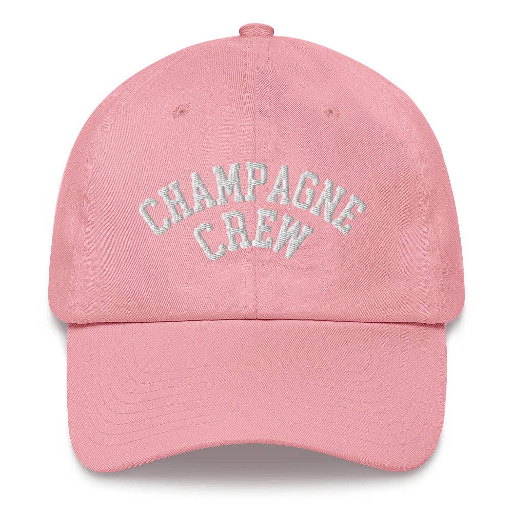 'Champagne Crew' Dad Hat: Noir