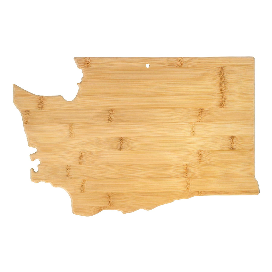 Washington State-Shaped Bamboo Serving & Cutting Board