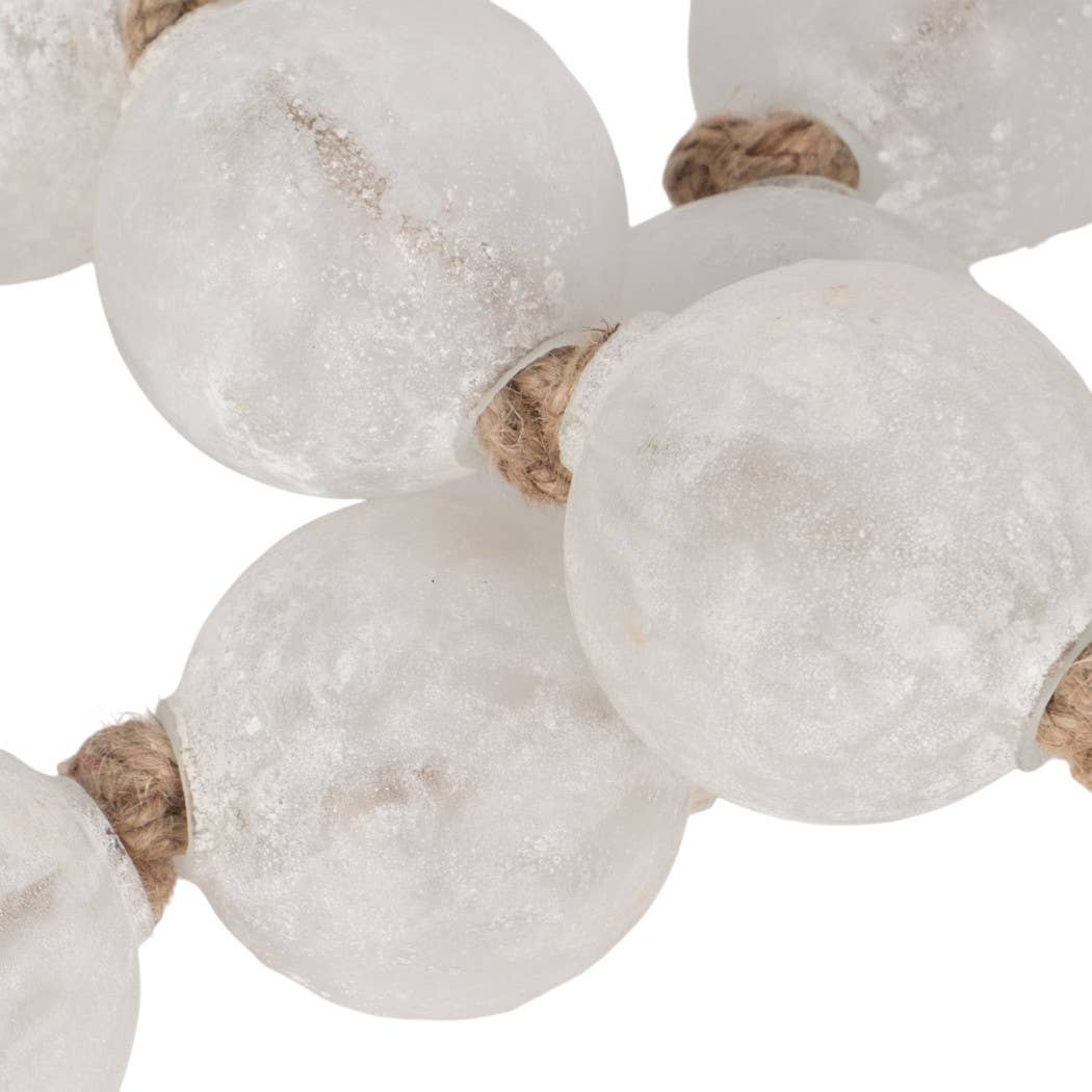 Clear 44 in. Length 2.5 in. Beaded Glass Garland