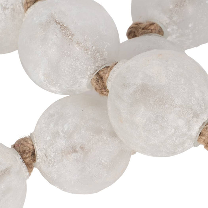 Clear 44 in. Length 2.5 in. Beaded Glass Garland
