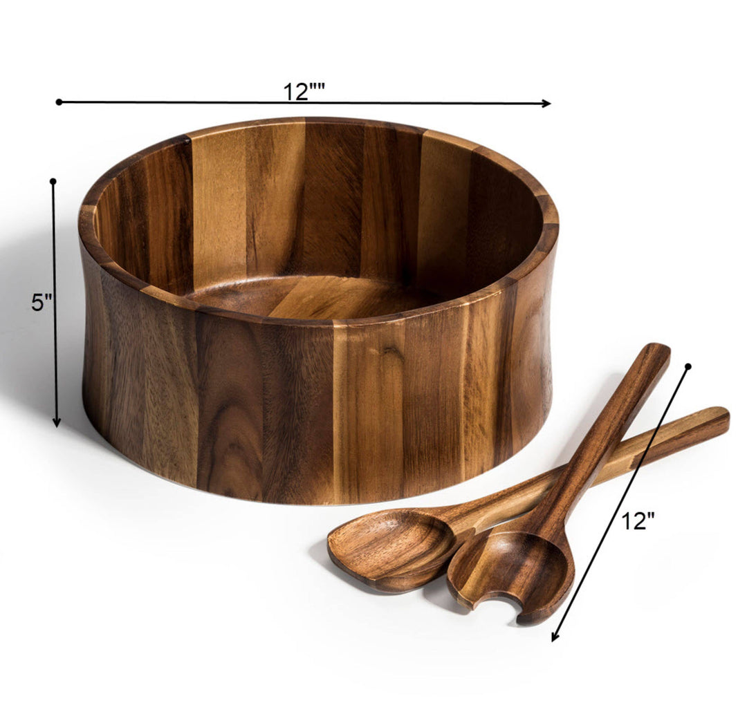 Extra Large Salad Bowl with Servers 328C-3