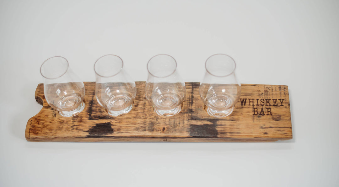 Glencairn Whiskey Stave Tasting Flight - End Engraved: Blank