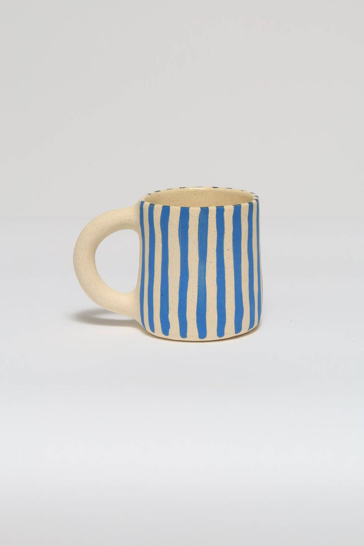 Striped vase : White rainbow / Large