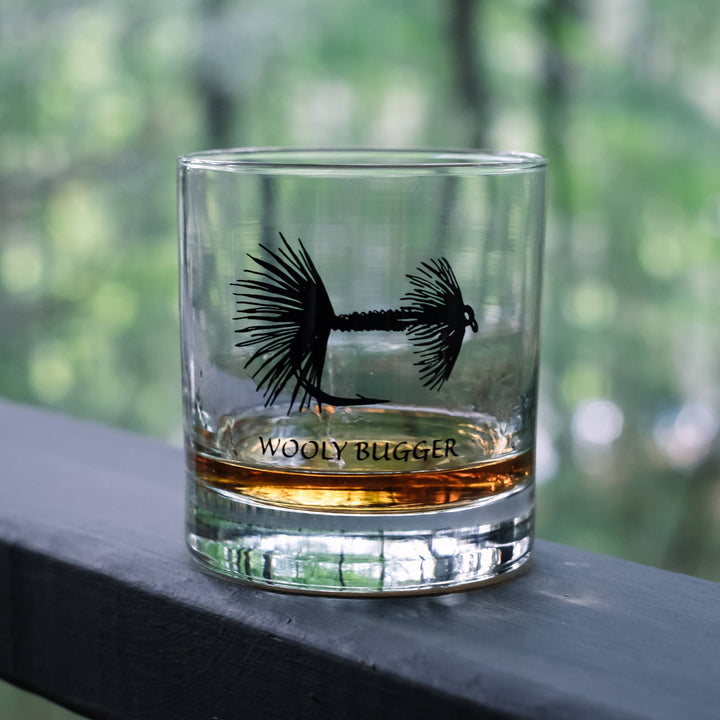 Fly Fishing Rocks Glass: Assorted