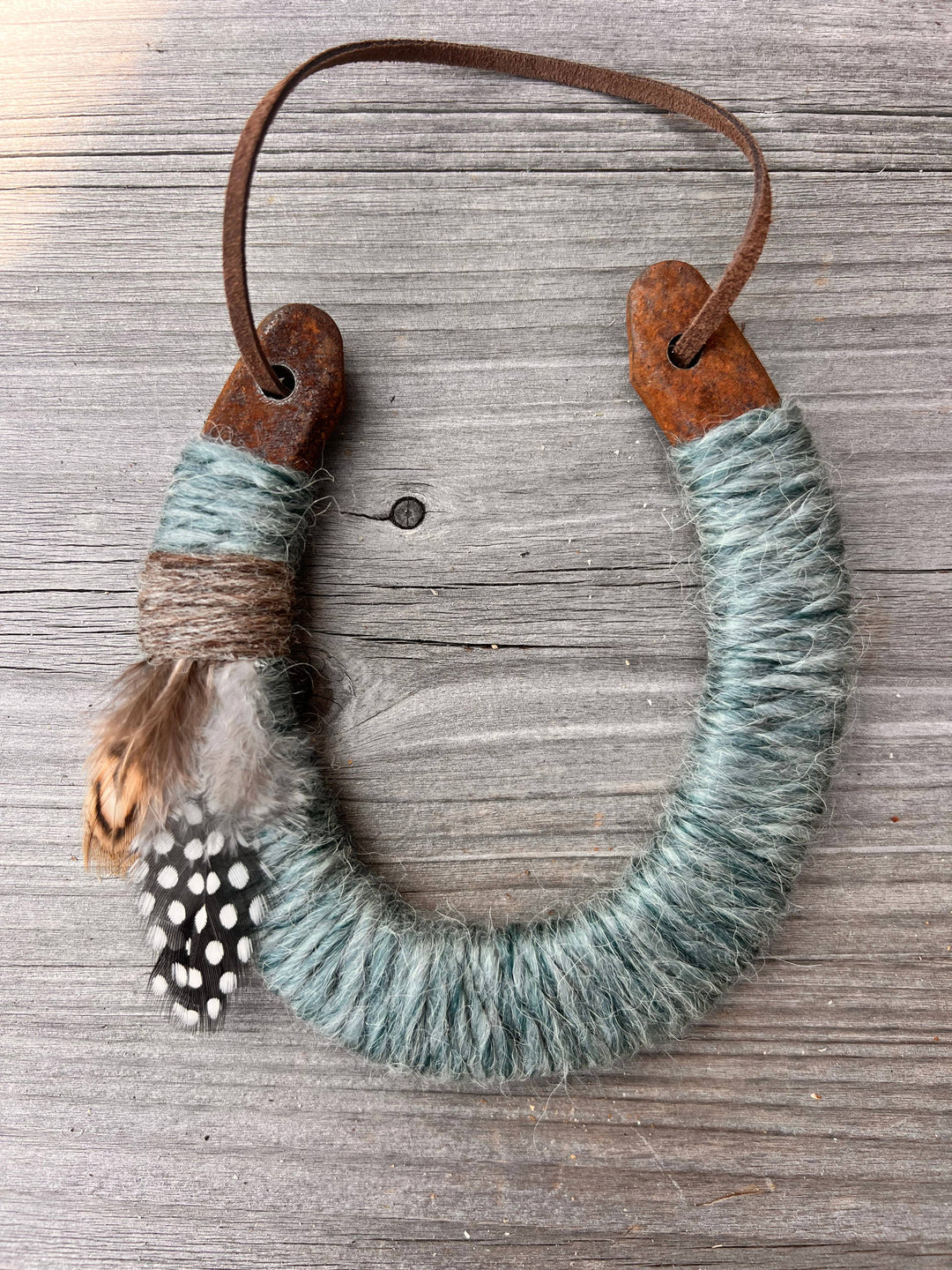 Up-cycled LUCKY horseshoes