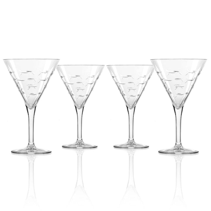 School of Fish Martini Glass 7.5oz: