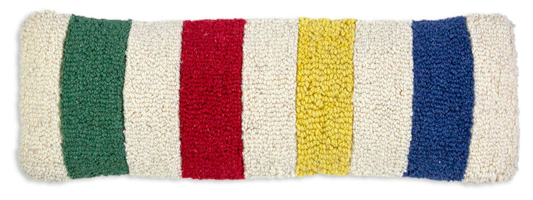 Hudson Bay 8"x24" Hooked Wool Pillow