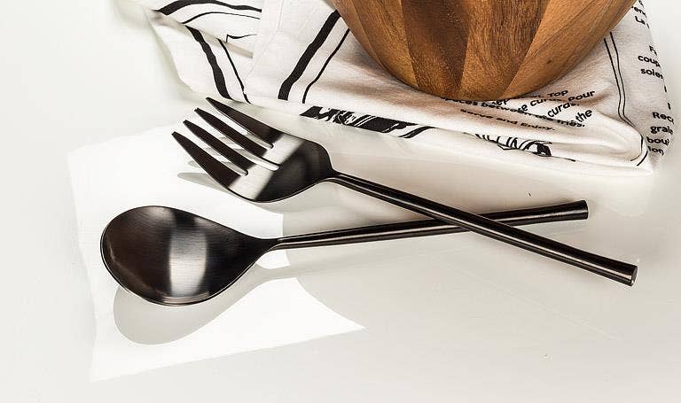 Matte Finish Salad Servers-11"L