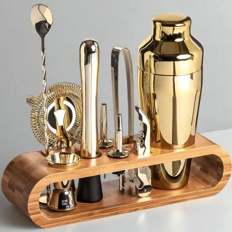 10-piece Cocktail Bar Set: Gunmetal Black