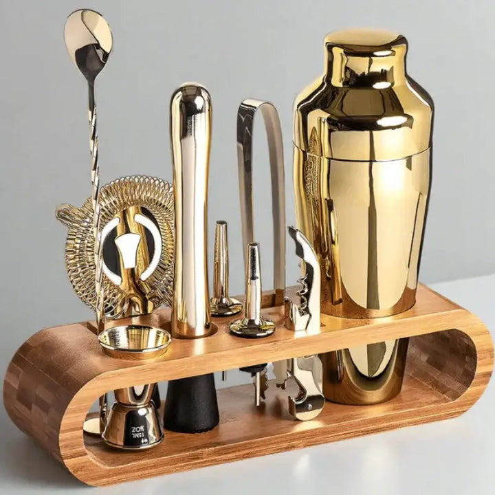 10-piece Cocktail Bar Set: Gunmetal Black