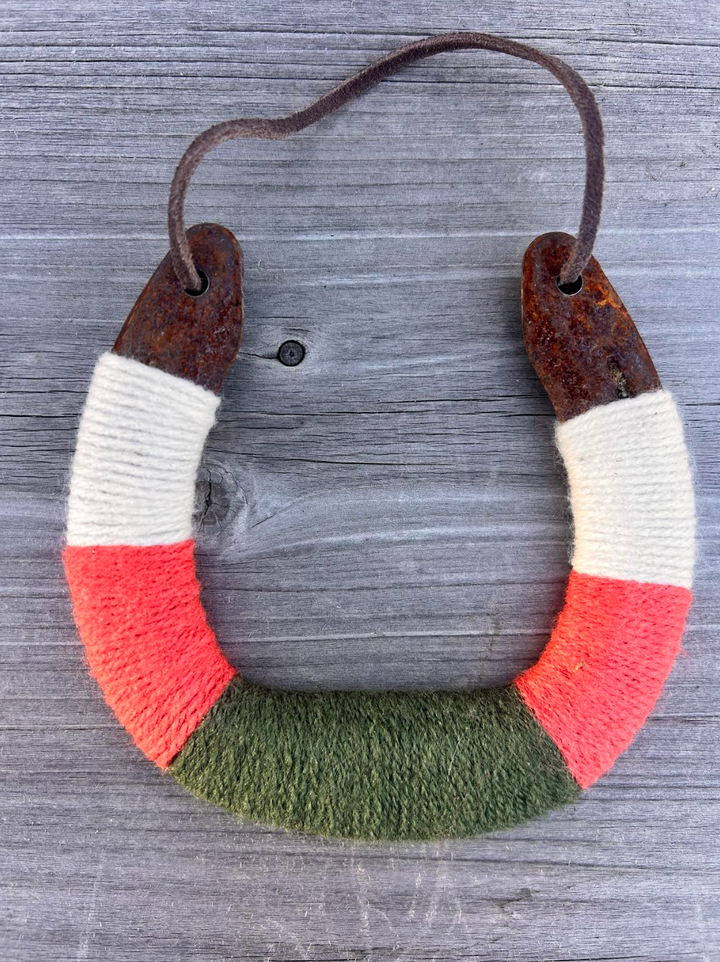 Up-cycled LUCKY horseshoes