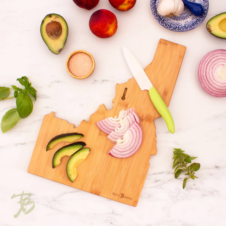 Destination Idaho Cutting Board with Engraved Artwork