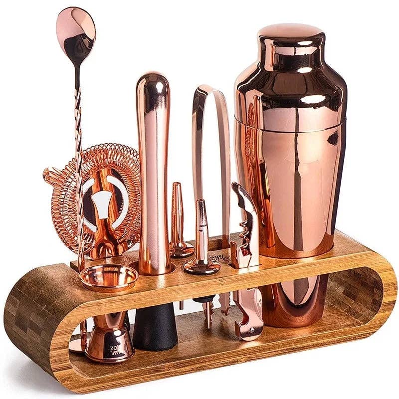 10-piece Cocktail Bar Set: Gunmetal Black
