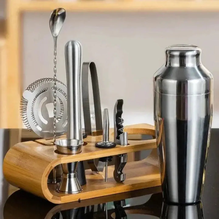 10-piece Cocktail Bar Set: Gunmetal Black