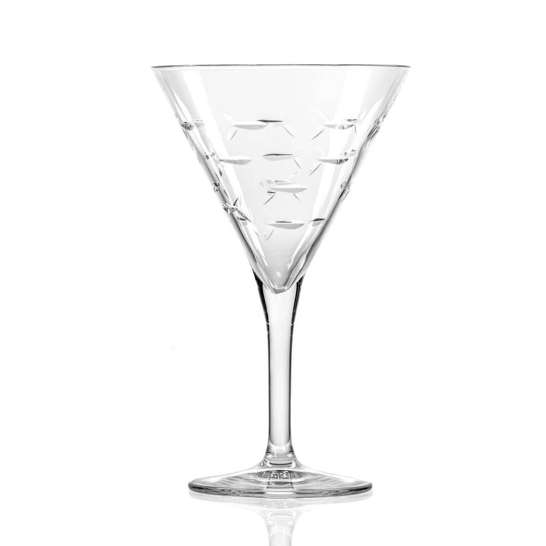 School of Fish Martini Glass 7.5oz: