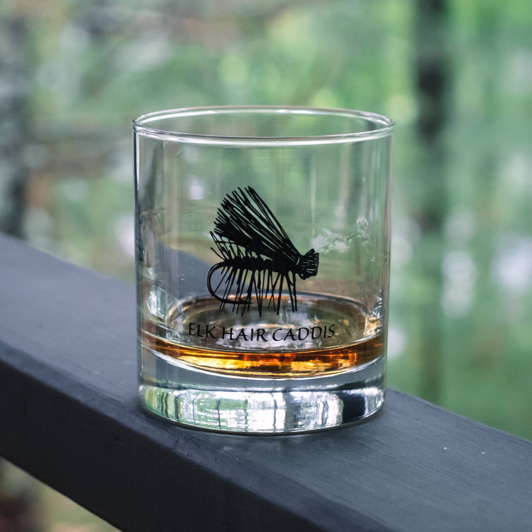 Fly Fishing Rocks Glass: Assorted