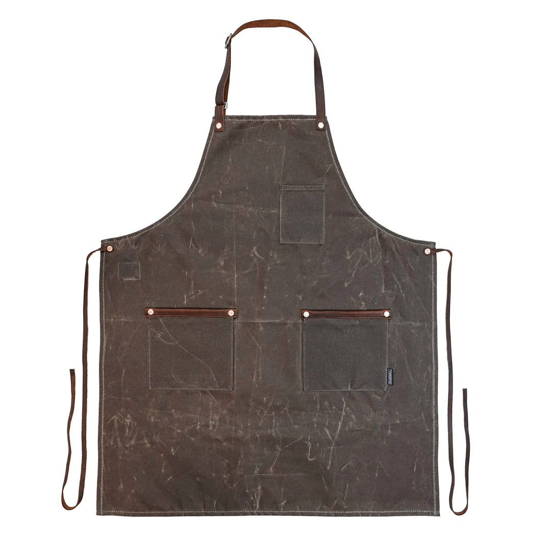 Waxed Canvas Industry Apron: Field Tan