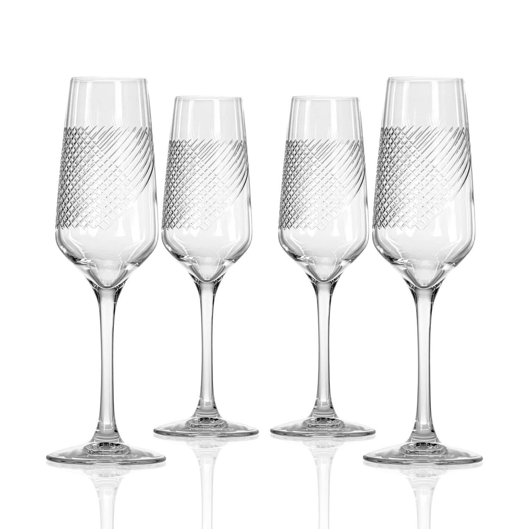 Bourbon Street Champagne Flute 8oz: Case of 4