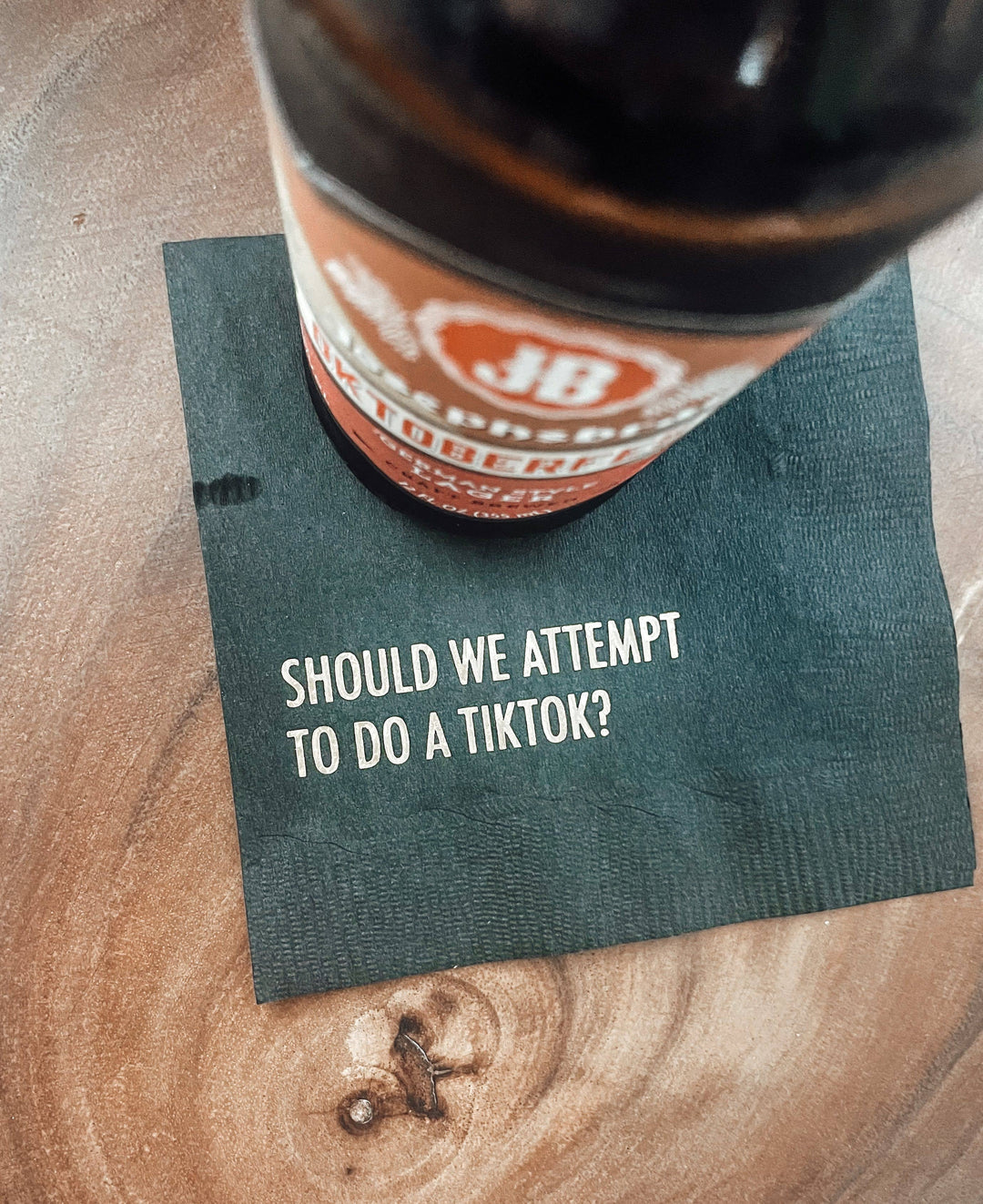 Do a Tiktok Cocktail Napkin