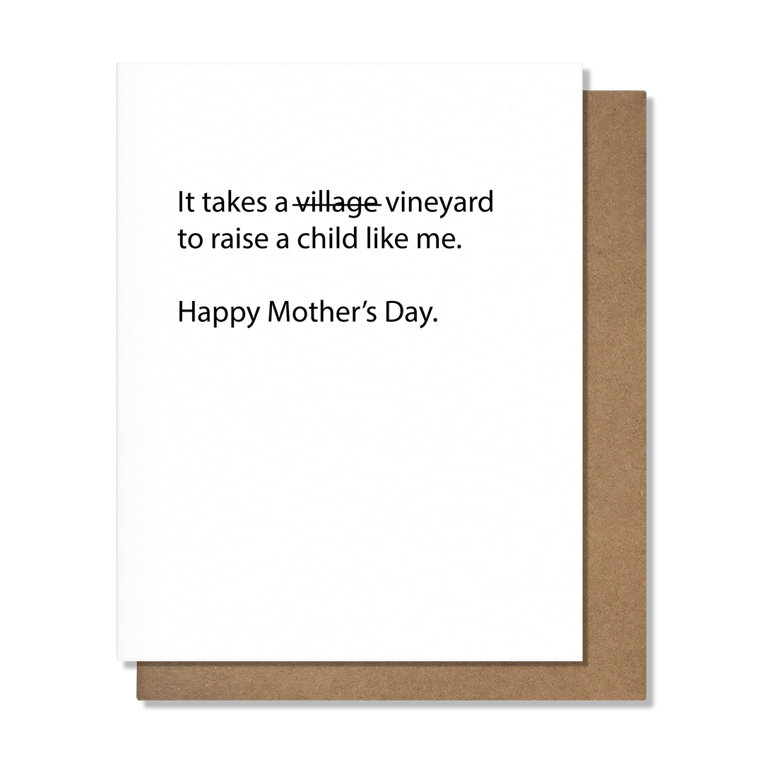 Takes A Vineyard - Mother's Day Card