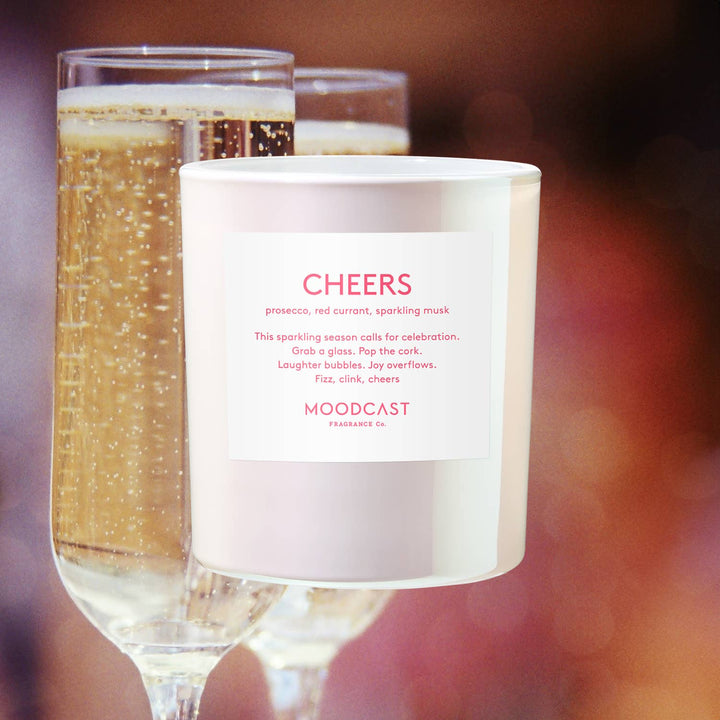 Seasonal Candle - Pearlescent - Cheers - 8 oz Glass Jar