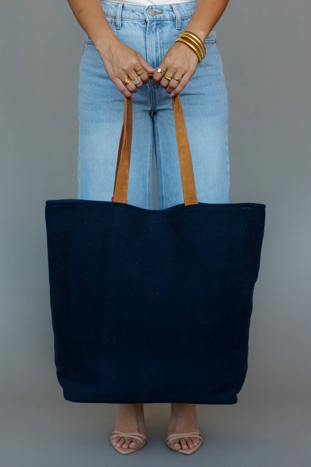 Navy Drink On The River Tote