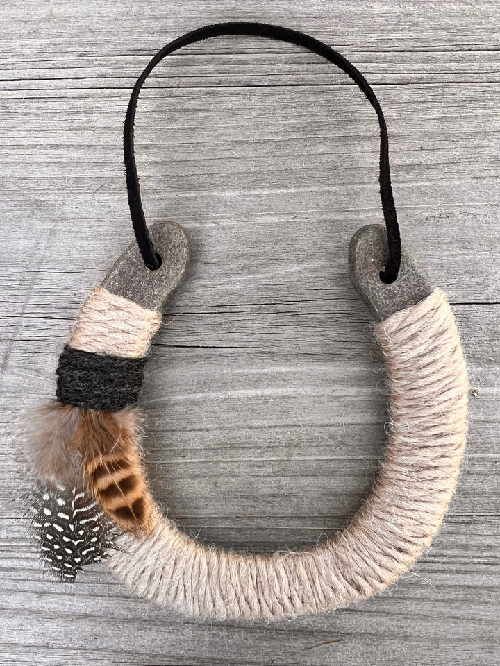 Up-cycled LUCKY horseshoes