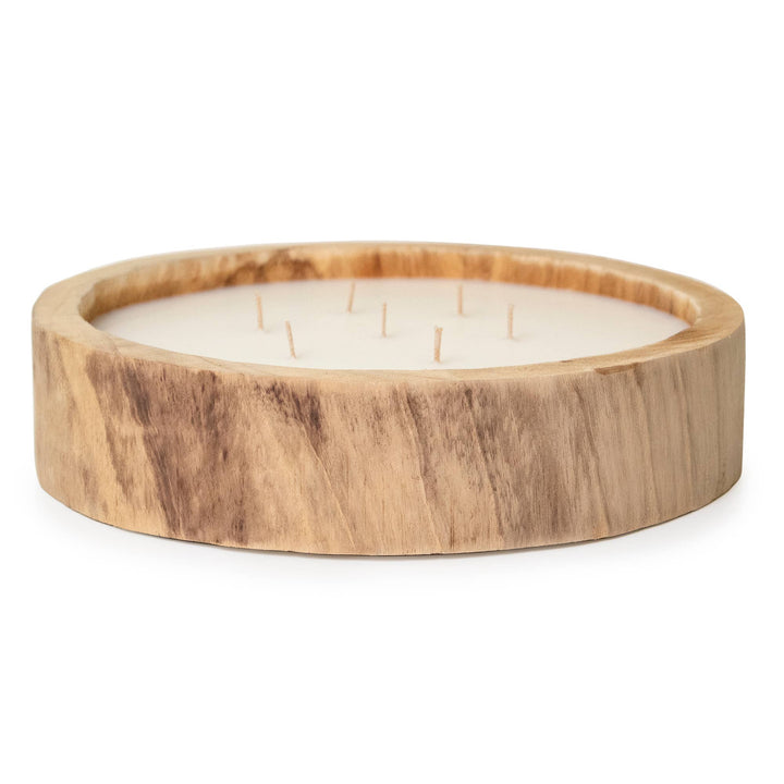 Paulownia Circular Wood Candle 13.5"