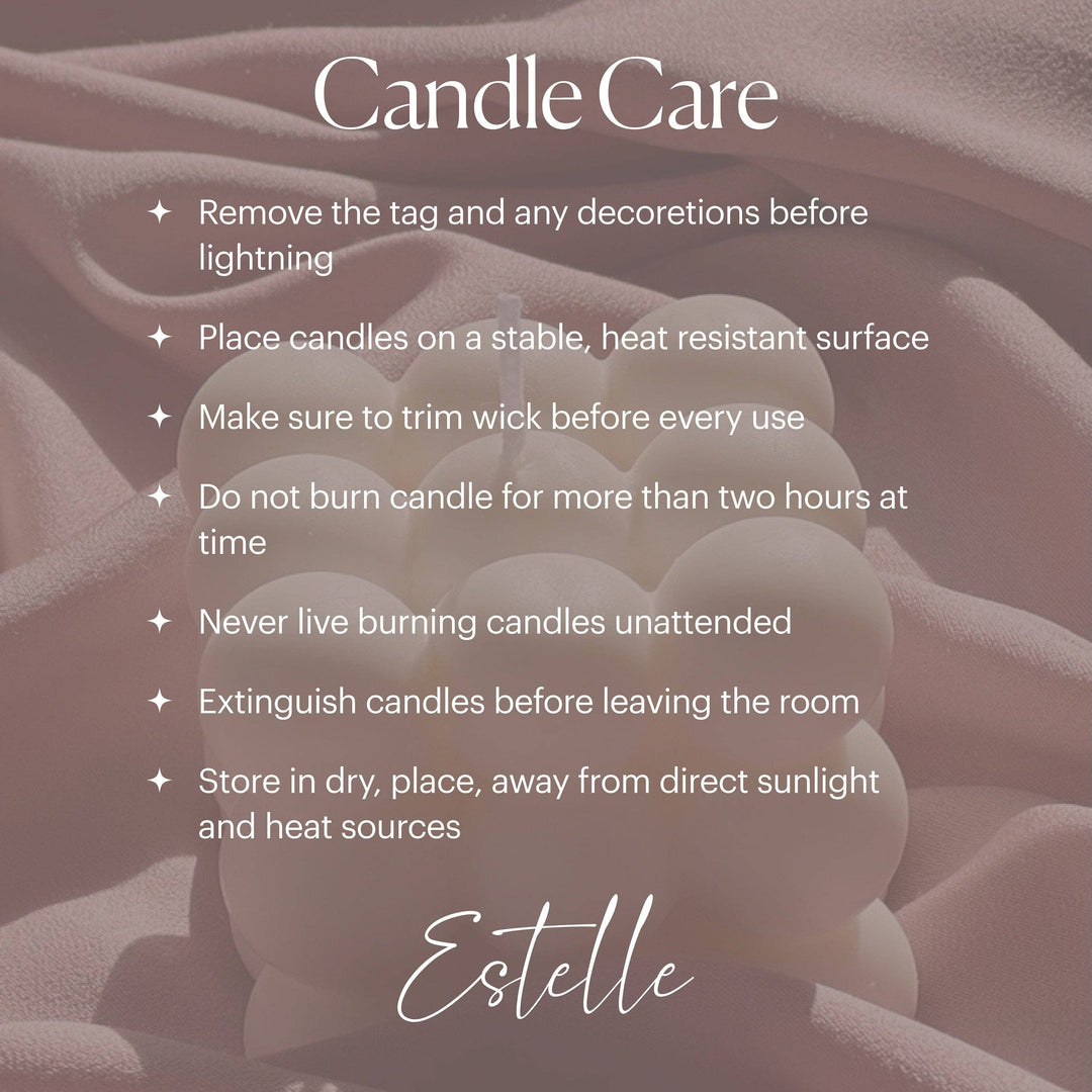 Irregular Pillar Candle Duo: Cream / Unscented